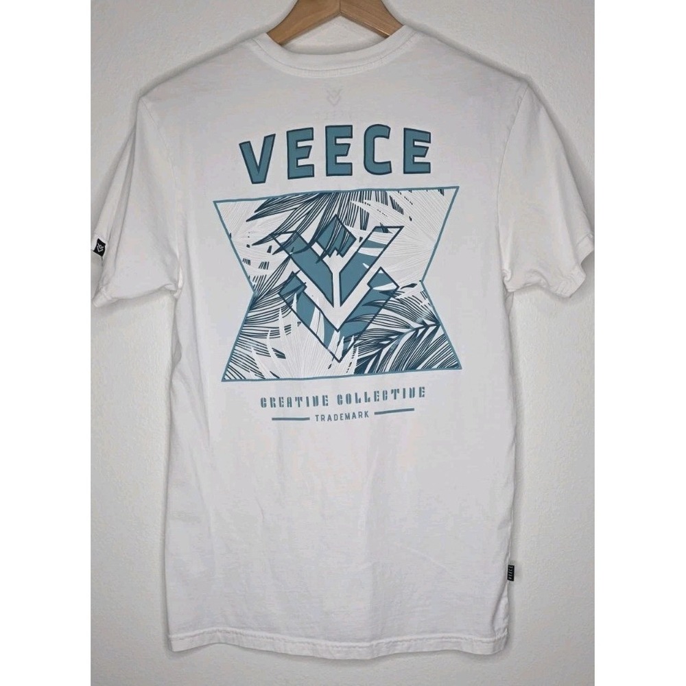 New VEECE Creatide Collective SURF Beach Cali TSHIRT Tee‎ Men S White Skate